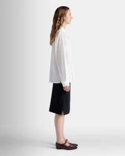 Langarmshirt Aus Baumwolle In Weiß
