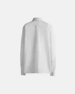 Langarmshirt Aus Baumwolle In Weiß