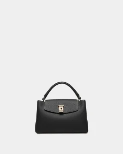 Layka Henkeltasche Aus Leder In Schwarz