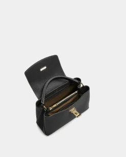 Layka Henkeltasche Aus Leder In Schwarz