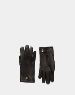 Lederhandschuhe In Schwarz Mit Bally-Wappen-Logo