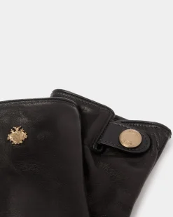 Lederhandschuhe In Schwarz Mit Bally-Wappen-Logo