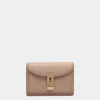 Lock Me Geldbörse Aus Genarbtem Leder In Light Beige
