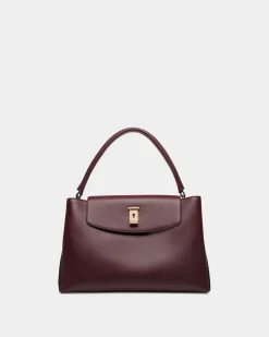 Lock Me Henkeltasche Aus Genarbtem Leder In Andorra