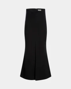 Long Skirt In Black Wool Blend