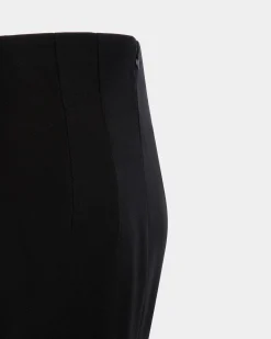 Long Skirt In Black Wool Blend