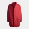 Mantel Aus Nylon In Candy Red