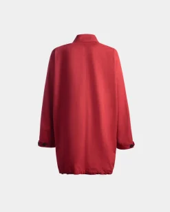 Mantel Aus Nylon In Candy Red