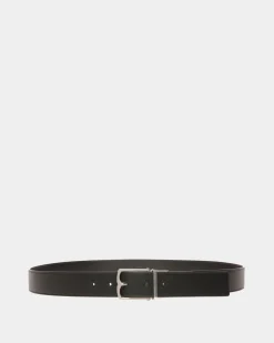 35 mm Anzuggürtel Aus Leder In Schwarz