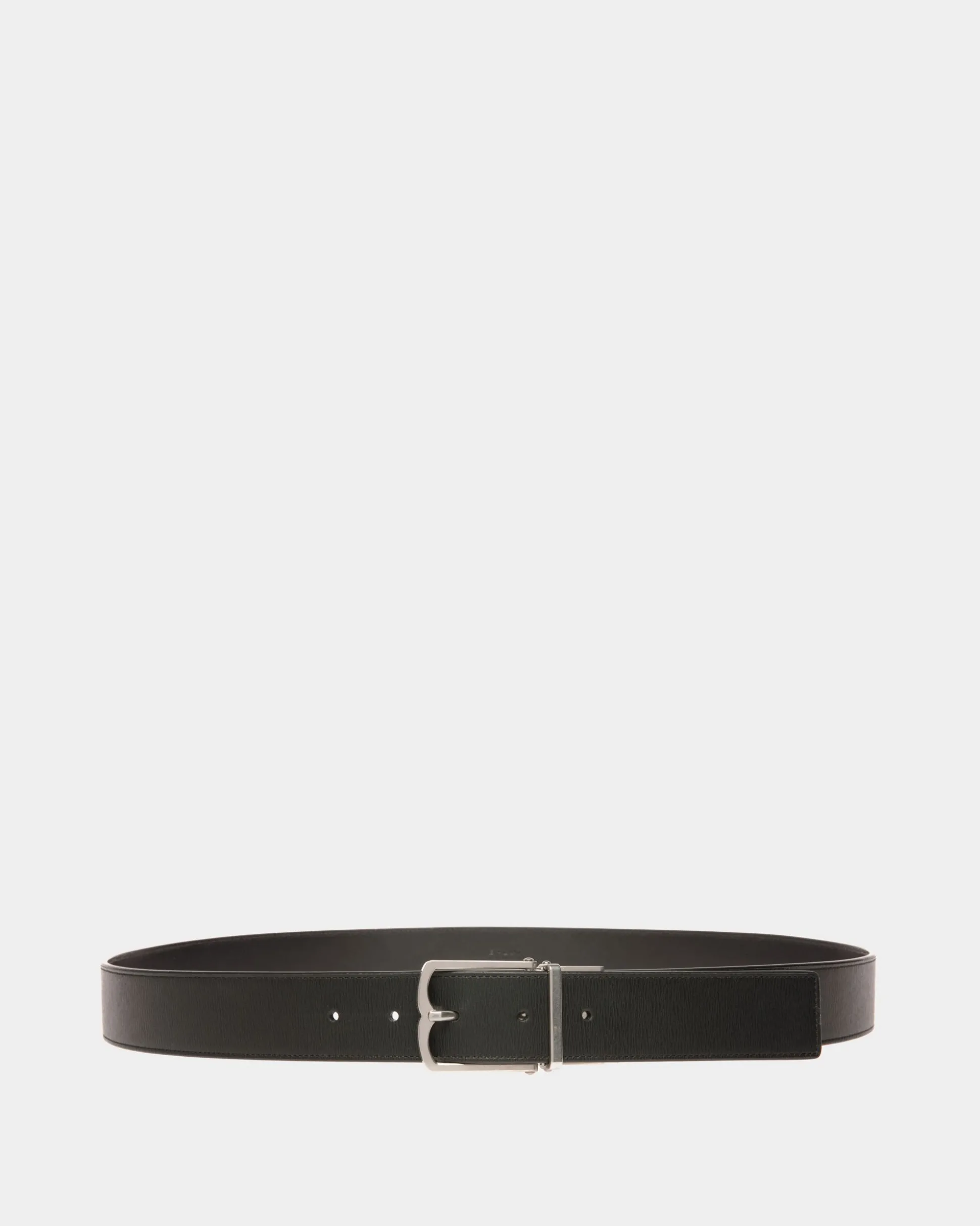 35 mm Anzuggürtel Aus Leder In Schwarz