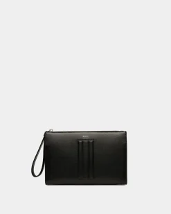 Mythos Pochette Aus Recyceltem Leder In Schwarz