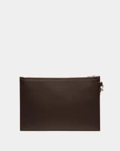 Mythos Pochette Aus Recyceltem Leder In Ebenholz