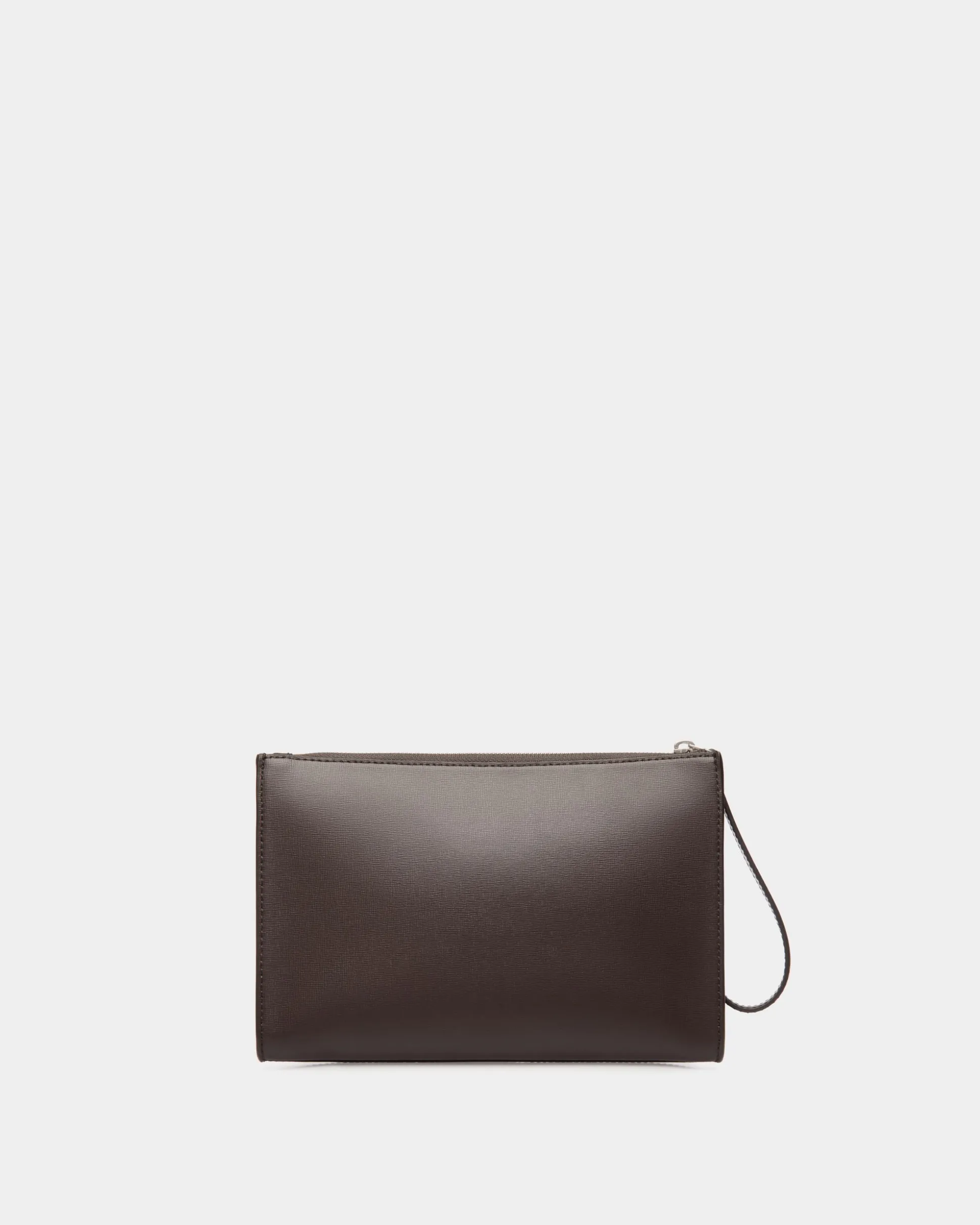 Mythos Pochette Aus Recyceltem Leder In Ebenholzschwarz