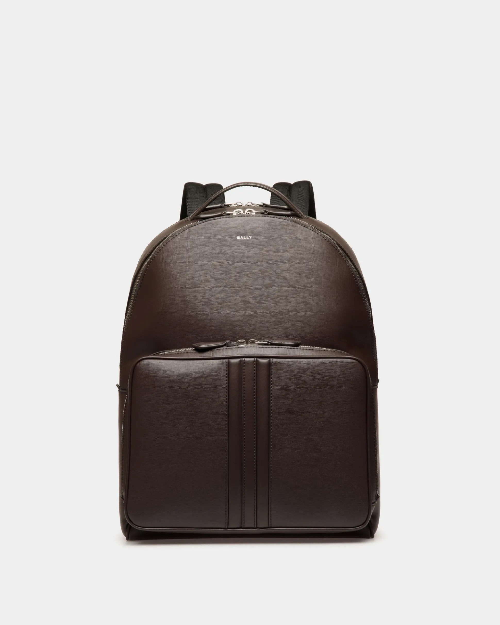 Mythos Rucksack Aus Recyceltem Leder In Ebenholzschwarz