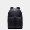 Mythos Rucksack Aus Recyceltem Leder In Navy Blue