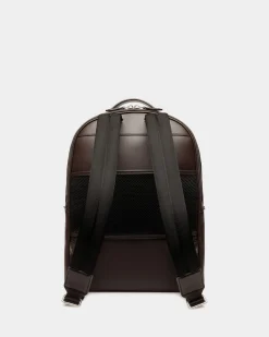Mythos Rucksack Aus Recyceltem Leder In Ebenholzschwarz