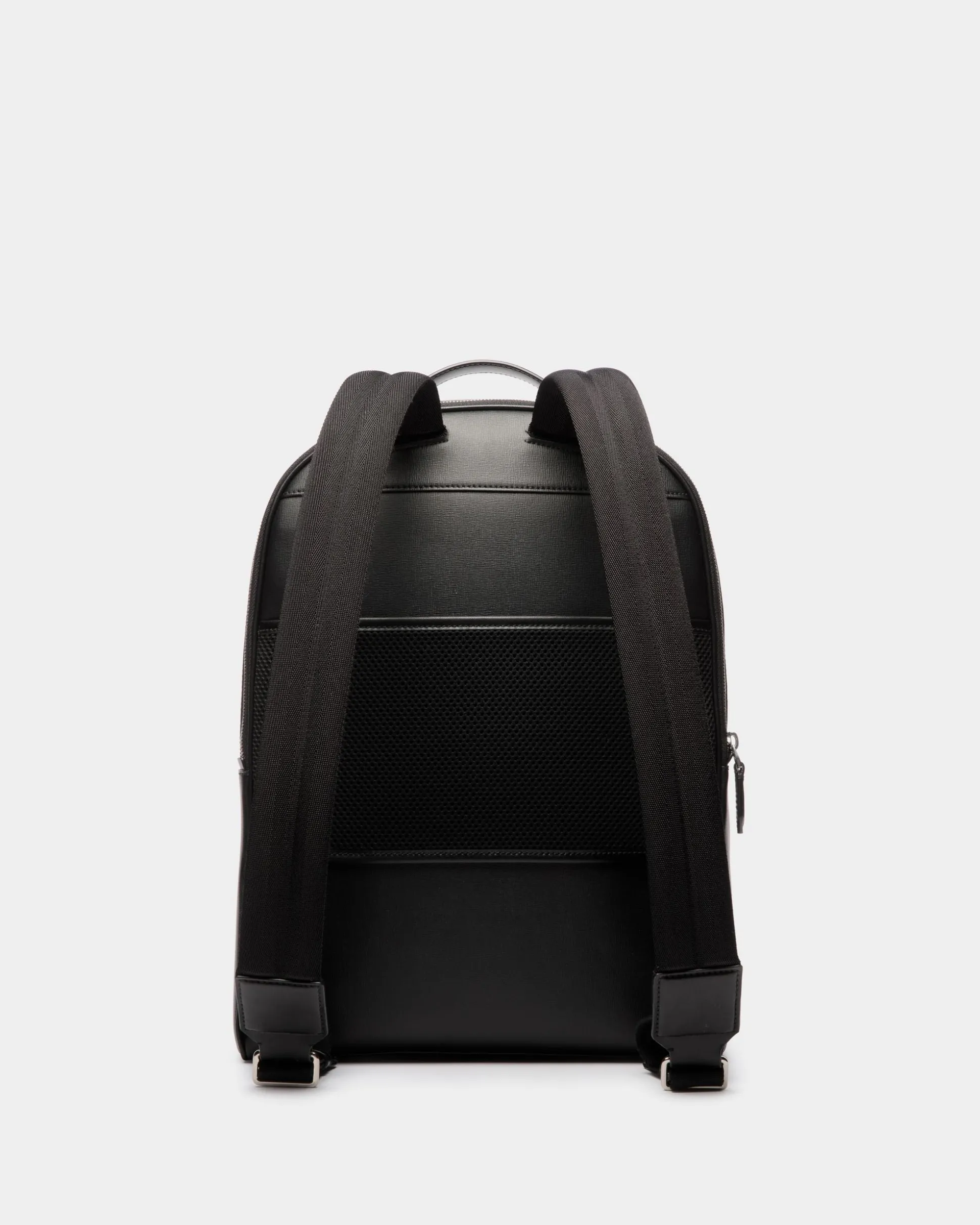 Mythos Rucksack Aus Recyceltem Leder In Schwarz