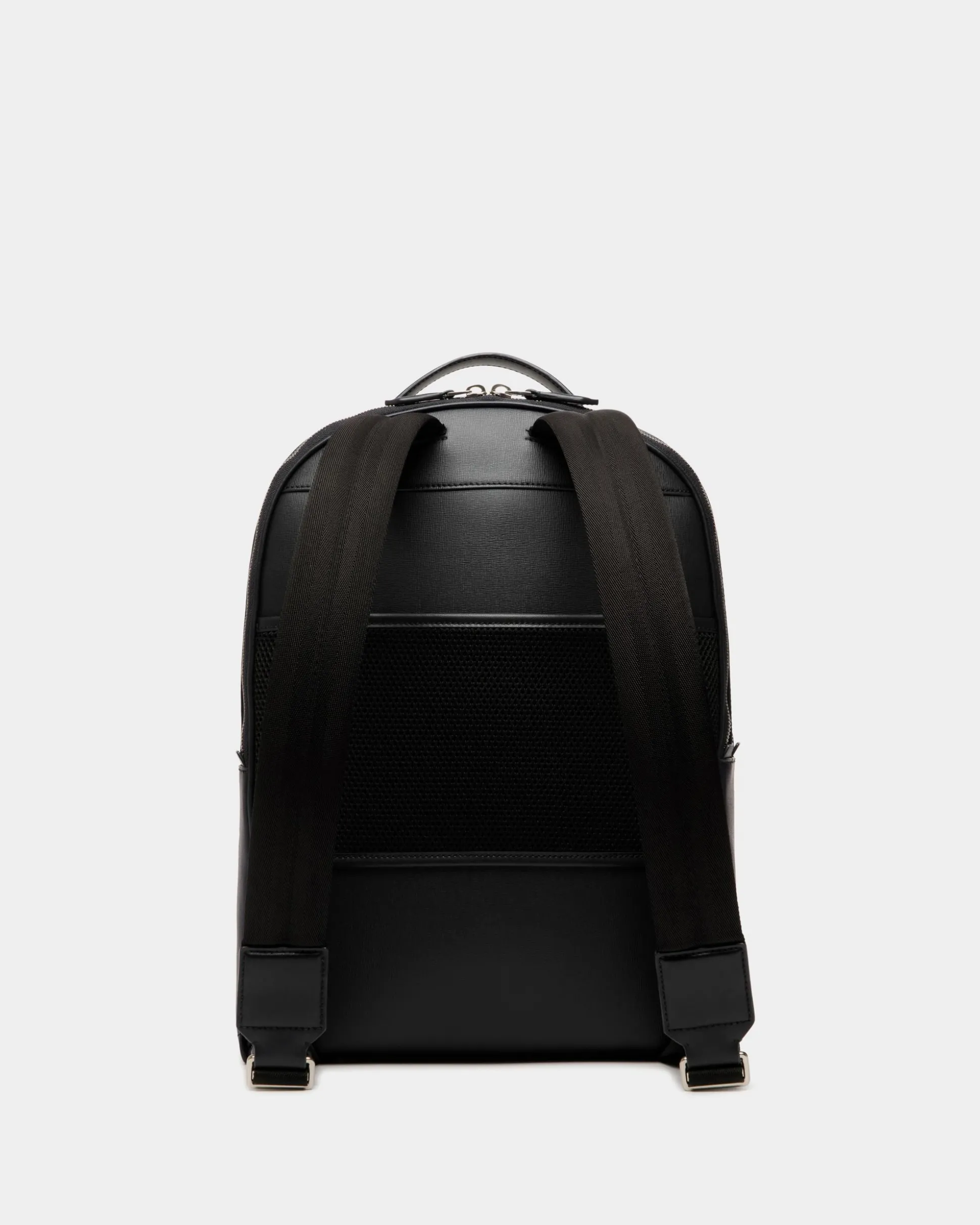 Mythos Rucksack Aus Recyceltem Leder In Schwarz