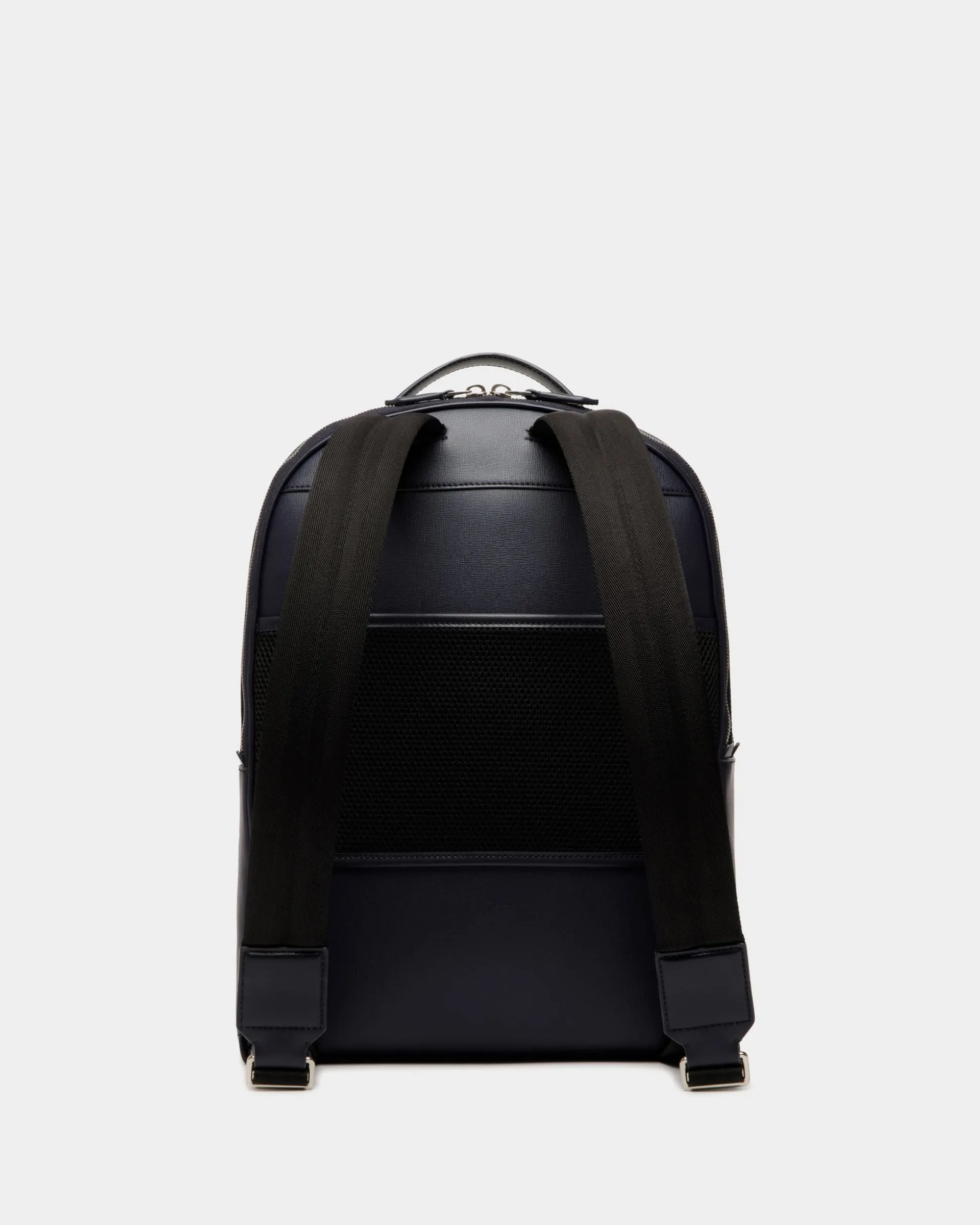 Mythos Rucksack Aus Recyceltem Leder In Navy Blue