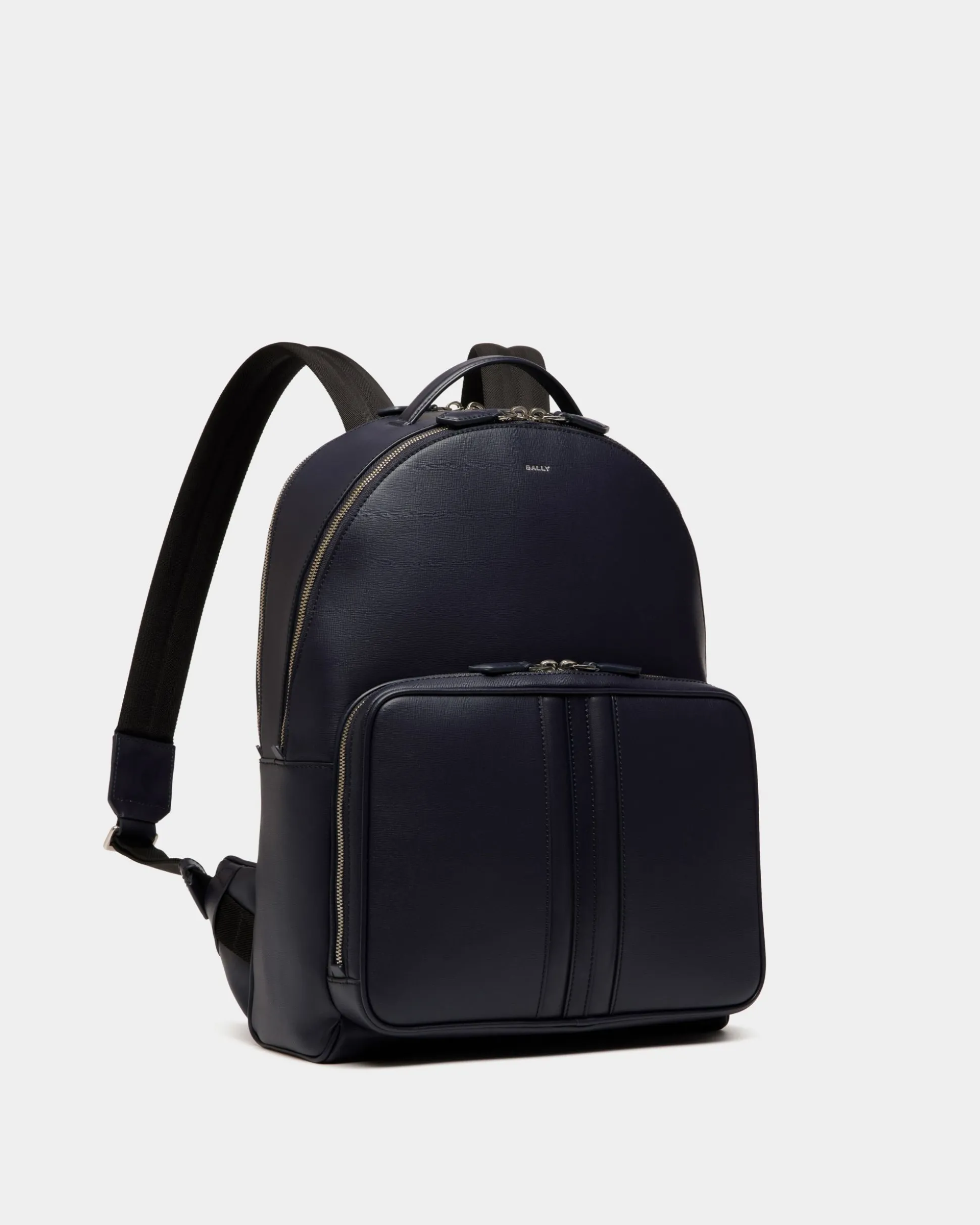 Mythos Rucksack Aus Recyceltem Leder In Navy Blue