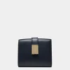 Ollam Geldbörse Aus Leder In Navy Blue