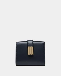 Ollam Geldbörse Aus Leder In Navy Blue