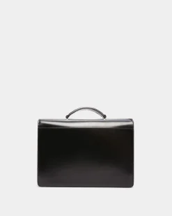 Ollam Henkeltasche Aus Gebürstetem Leder In Schwarz