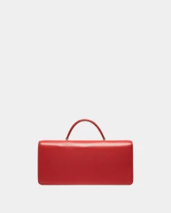 Ollam Henkeltasche Aus Leder In Rot Und Weiß