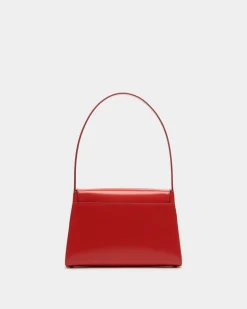 Ollam Schultertasche Aus Gebürstetem Leder In Candy Red