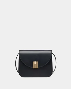 Ollam Umhängetasche Aus Leder In Navy Blue