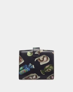 Ollam-Geldbörse Aus Leder Mit Choco-Candy-Print