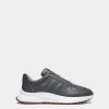 Outline Sneaker Aus Genarbtem Leder In Grau