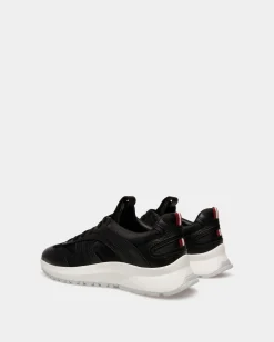 Outline Sneaker Aus Leder Und Nylon In Schwarz Und Weiß