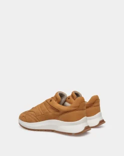 Outline Sneaker Aus Nubukleder In Braun