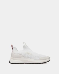 Outline Sneaker Aus Strickgewebe In Weiß