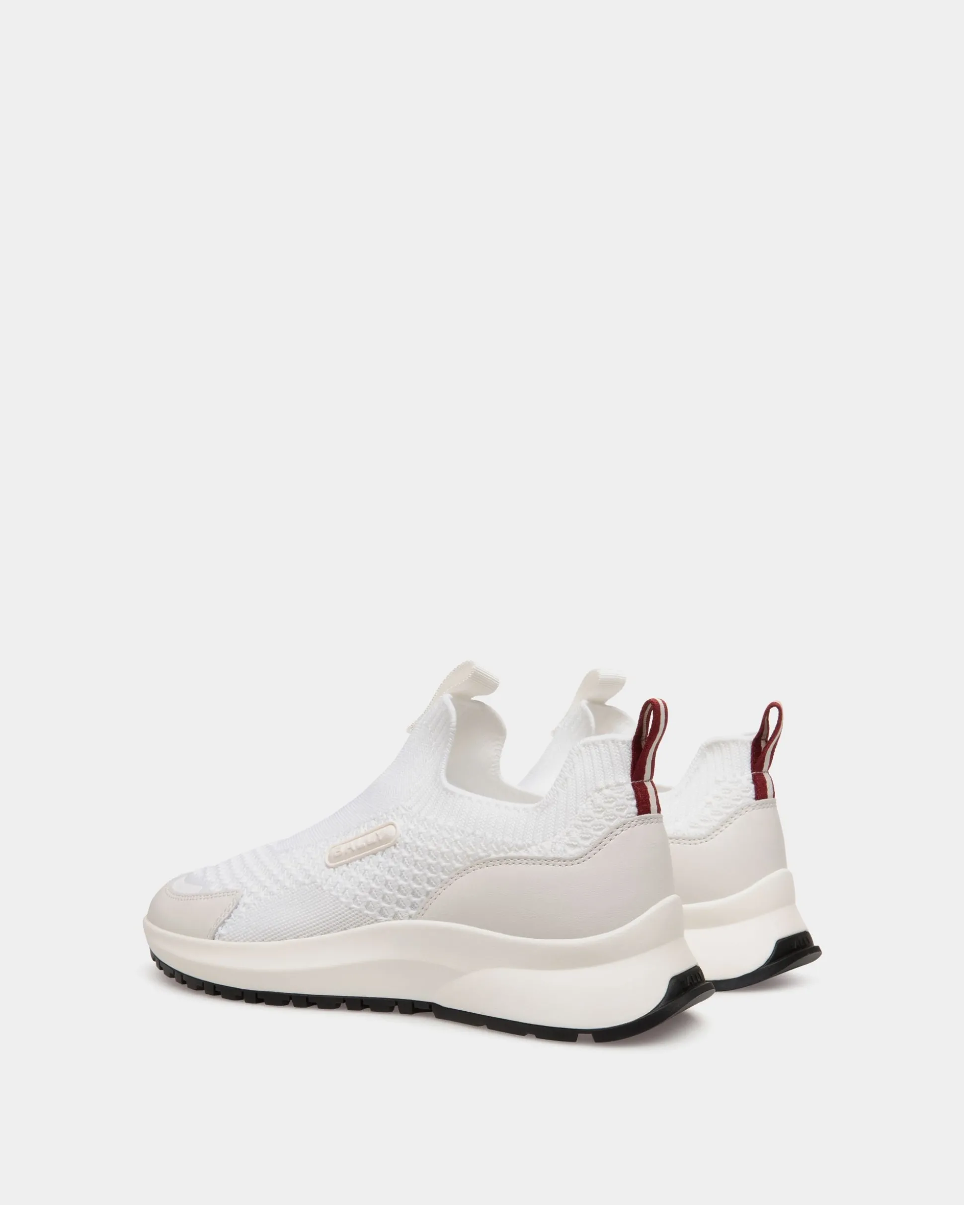 Outline Sneaker Aus Strickgewebe In Weiß