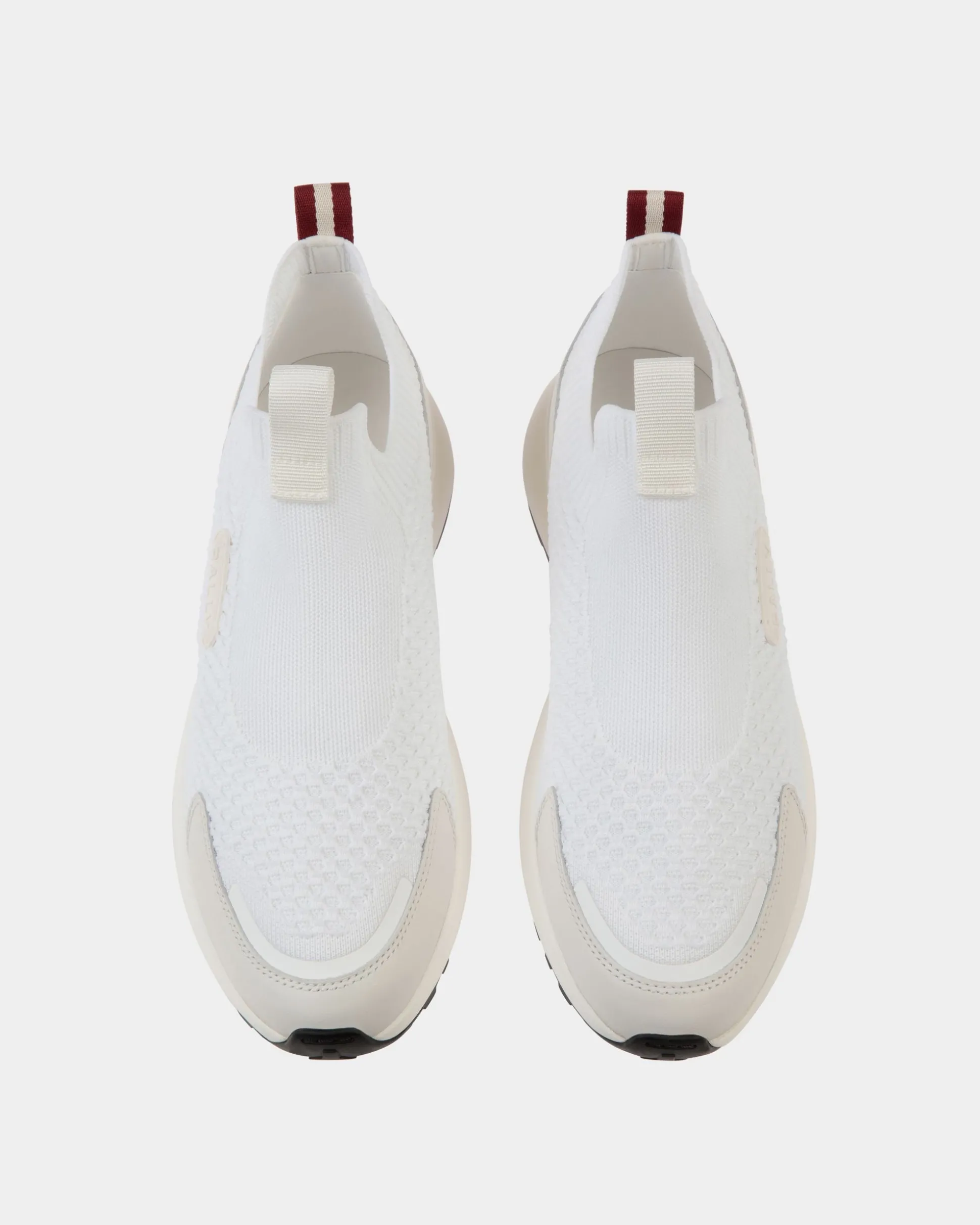 Outline Sneaker Aus Strickgewebe In Weiß