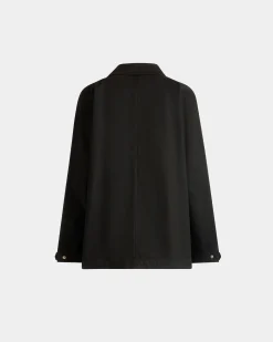 Parka Aus Schwarzem Nylon