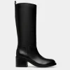 Peggy Stiefel Aus Leder In Schwarz