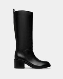 Peggy Stiefel Aus Leder In Schwarz