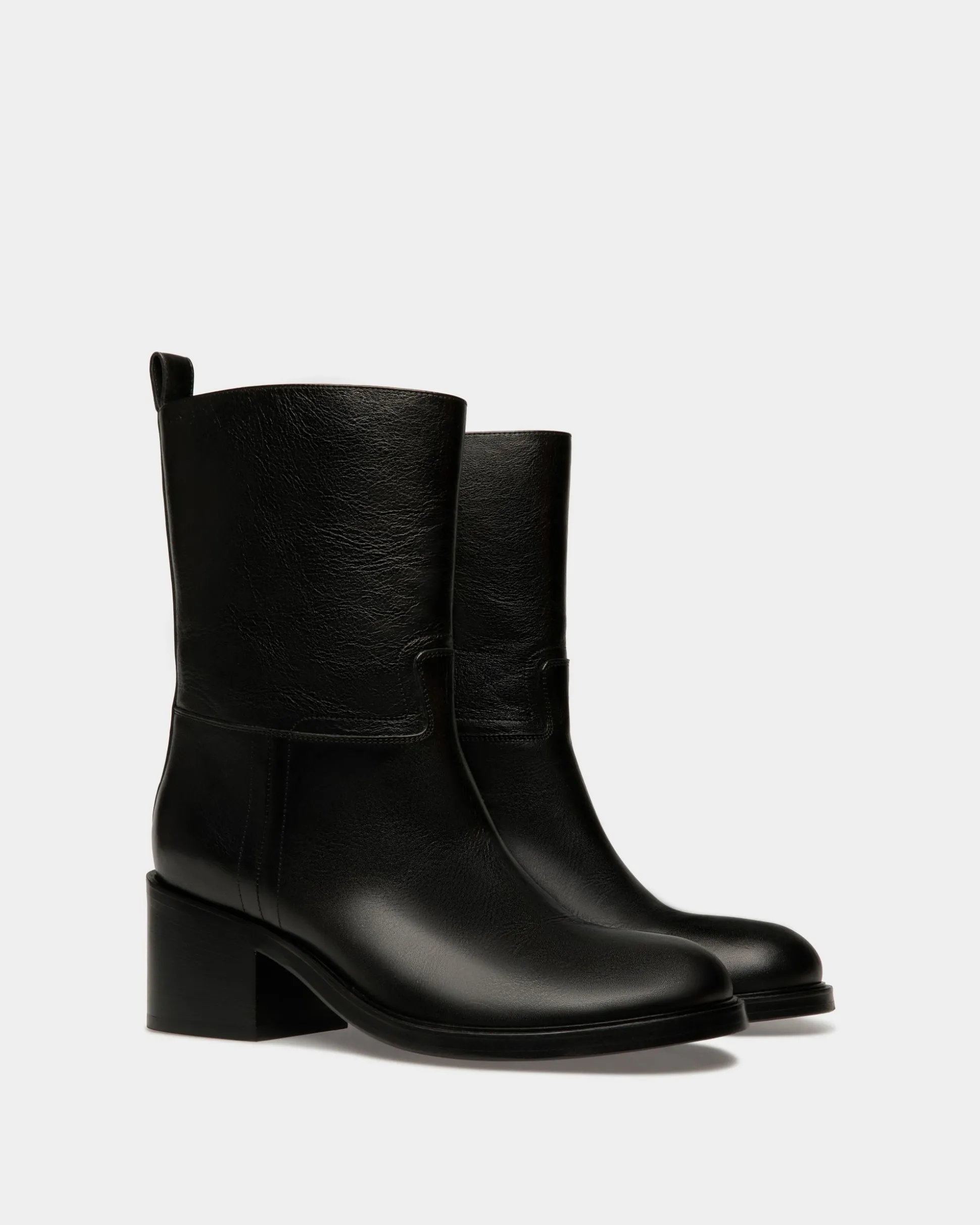 Peggy Stiefel Aus Leder In Schwarz