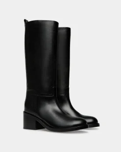 Peggy Stiefel Aus Leder In Schwarz