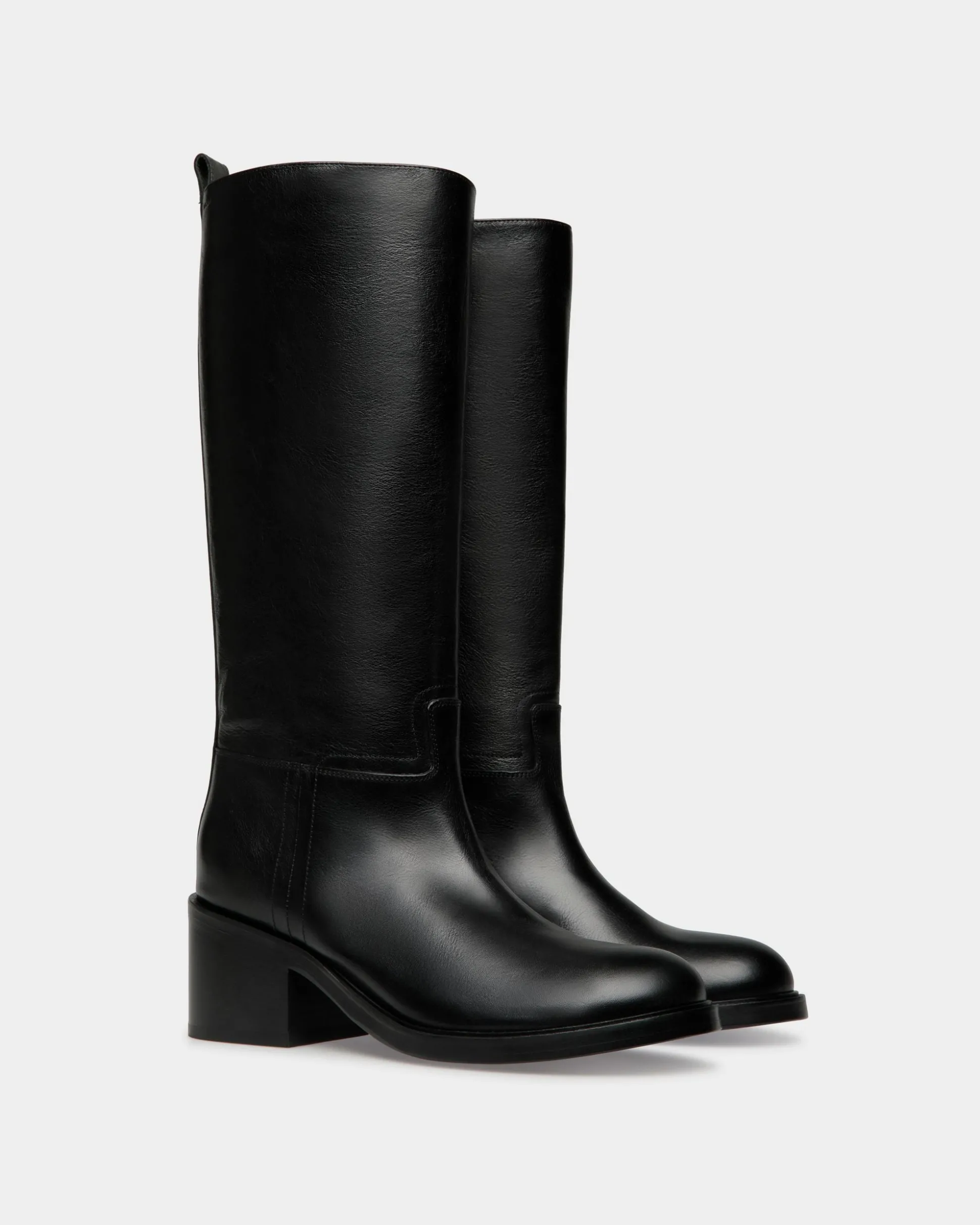 Peggy Stiefel Aus Leder In Schwarz