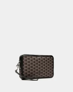 Pennant Pochette In Schwarz Mit Pennant-Motiv