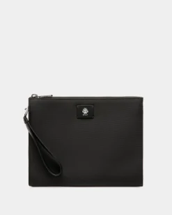 Pochette Aus Nylon In Schwarz Und Gelb Aus Der Adrien Brody Travel-Kollektion
