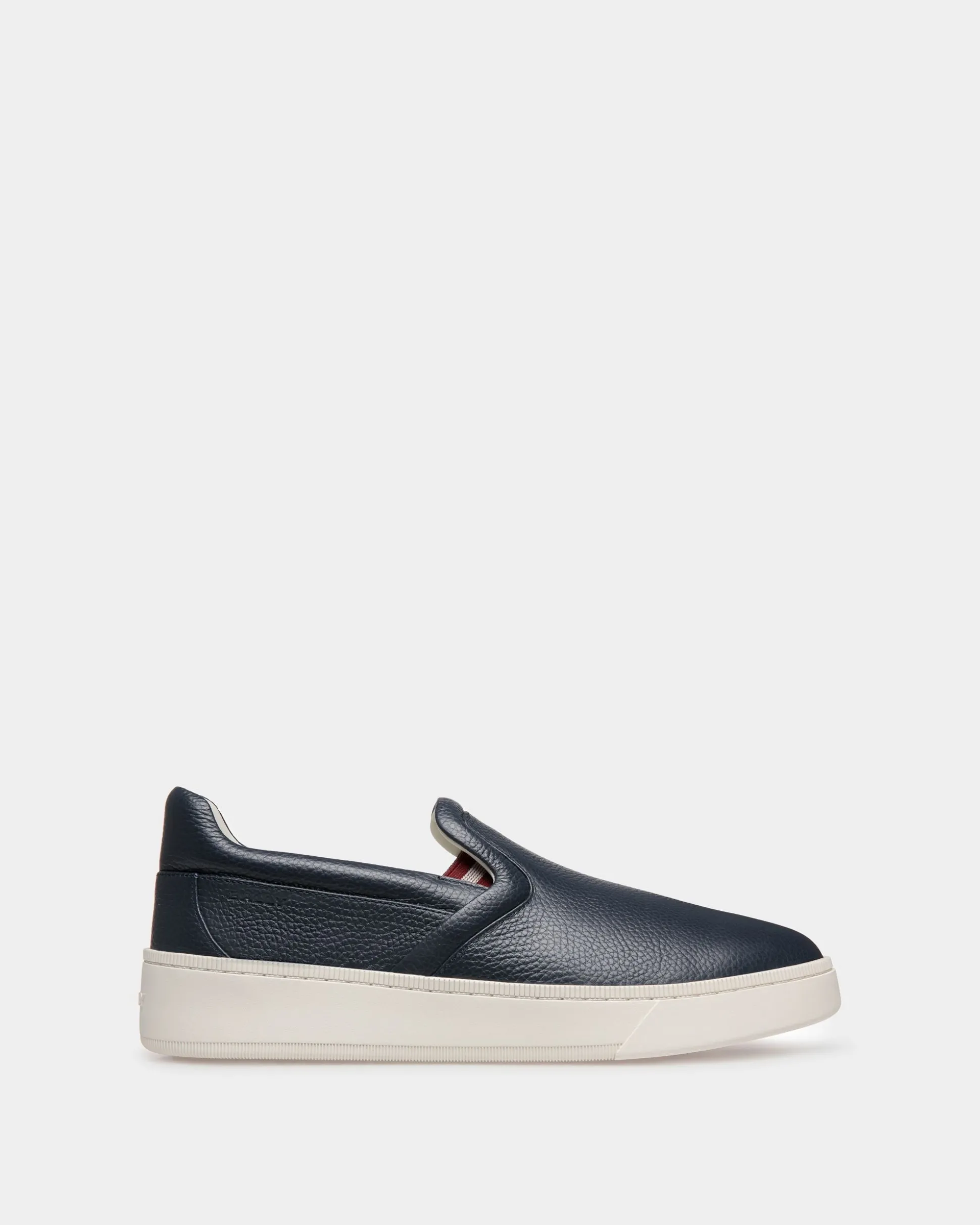 Raise Schlupf-Sneaker Aus Genarbtem Leder In Blau