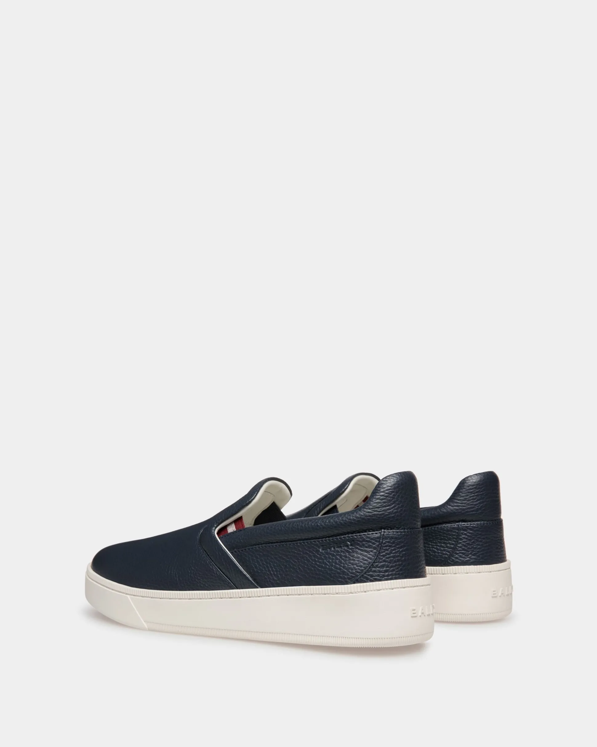 Raise Schlupf-Sneaker Aus Genarbtem Leder In Blau