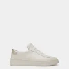 Raise Sneaker Aus Leder In Weiß Und Gold