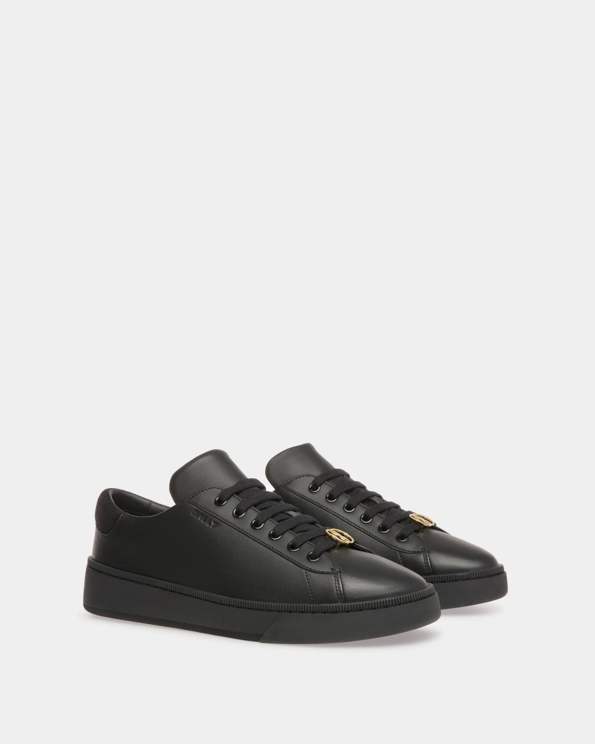 Raise Sneaker Aus Leder in Schwarz