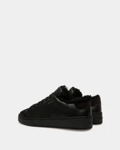 Raise Sneaker Aus Leder In Schwarz